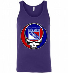 NHL TEAM NEW YORK RANGERS X GRATEFUL DEAD LOGO BAND Tank - zezetee