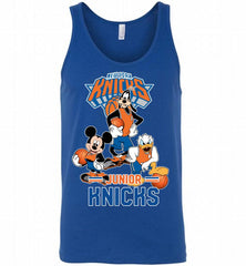 Mickey Goofy Donald Loves New York Knicks Basketball Fans Tank - zezetee