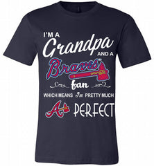 I'M A Grandpa And A Atlanta Braves Fans Gift Canvas USA - zezetee