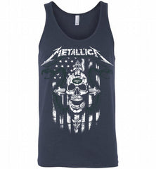 Metallica Snake Skull New York Jets Logo Tank - zezetee