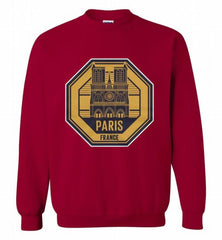 Pray For Paris Notre Dame Cathedral Fire 2019 Unisex Softstyle T-Shirt with Tear Away Label Notre-dame de Paris Crewneck Sweatshirt - zezetee