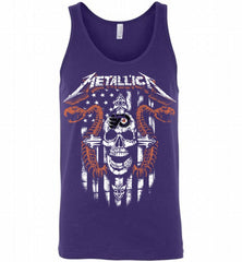 Metallica Snake Skull Philadelphia Flyers Logo Tank - zezetee