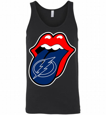 Tampa Bay Lightning  x The Rolling Stones Logo Tank - zezetee