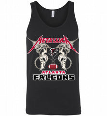 Metallica Atlanta Falcons Logo Tank - zezetee