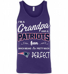 I'M A Grandpa And A New England Patriots Pretty Much Perfect Tank - zezetee