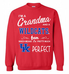 I'M A Grandma And A Kentucky Wildcats Fan Crewneck Sweatshirt - zezetee
