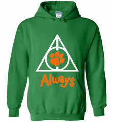 CLEMSON TIGERS UNIVERSITY PAW DEATHLY HALLOWS ALWAYS GIFT Hoodie - zezetee
