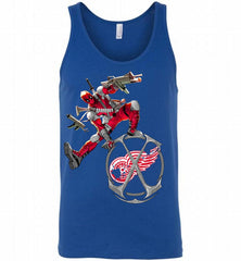 Deadpool Fan Love Red Detroit Red Wings Awesome Tank - zezetee