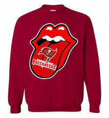 Tampa Bay Buccaneers  x The Rolling Stones Logo Crewneck Sweatshirt - zezetee