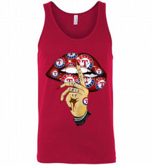 MLB Texas Rangers Lip Shut The Fuck Up Tank - zezetee