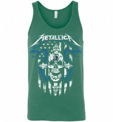 Metallica Snake Skull Dallas Mavericks Logo Tank - zezetee