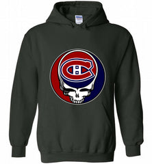 NHL TEAM MONTREAL CANADIENS X GRATEFUL DEAD LOGO BAND Hoodie - zezetee