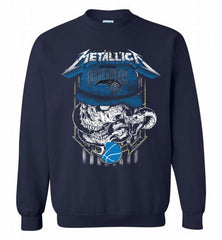 Metallica Skull Snake Orlando Magic Crewneck Sweatshirt - zezetee