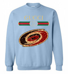 Gucci Carolina Hurricanes Logo Crewneck Sweatshirt - zezetee