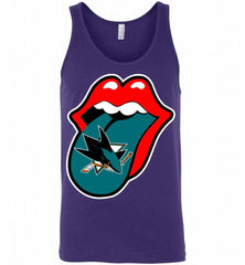 San Jose Sharks  x The Rolling Stones Logo Tank - zezetee