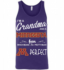 I'M A Grandma And A Minnesota Golden Gophers Fan Tank - zezetee