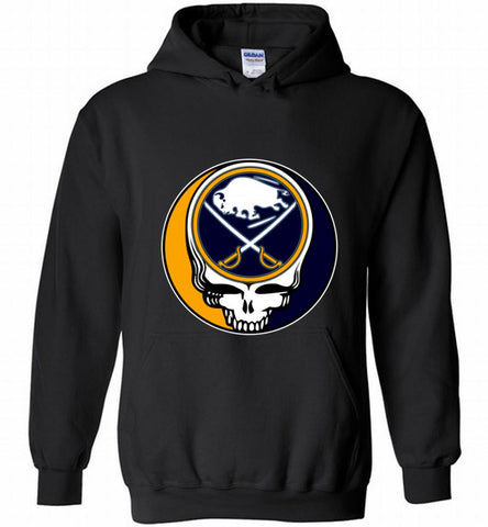 NHL TEAM BUFFALO SABRES X GRATEFUL DEAD LOGO BAND Hoodie - zezetee