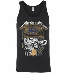Metallica Skull Milwaukee Brewers Logo Tank - zezetee