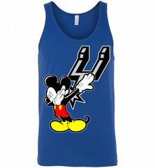 Disney Mickey Mouse Dabbing San Antonio Spurs Tank - zezetee