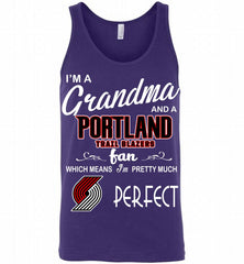 I'M A Grandma And A Portland Trail Blazers Fans Perfect Tank - zezetee
