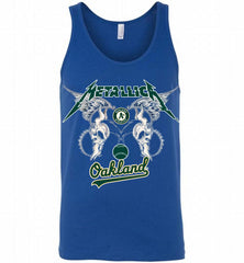 Metallica Oakland Athletics Logo Tank - zezetee
