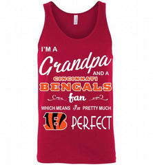I'M A Grandpa And A Cincinnati Bengals Pretty Much Perfect Tank - zezetee