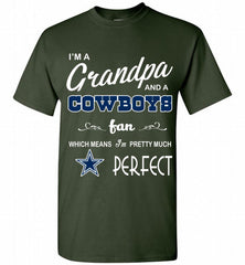 I'M A Grandpa And A Dallas Cowboys Pretty Much Perfect Shirt - zezetee
