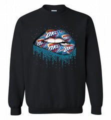 Lip Oklahoma City Thunder Crewneck Sweatshirt - zezetee