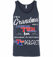 I'M A Grandma And A Louisiana Tech Bulldogs Fan Tank - zezetee