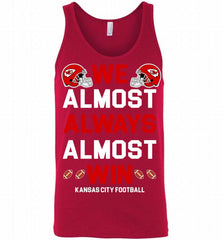 Kansas City Chiefs We Almost Always Almost Win Tank - zezetee