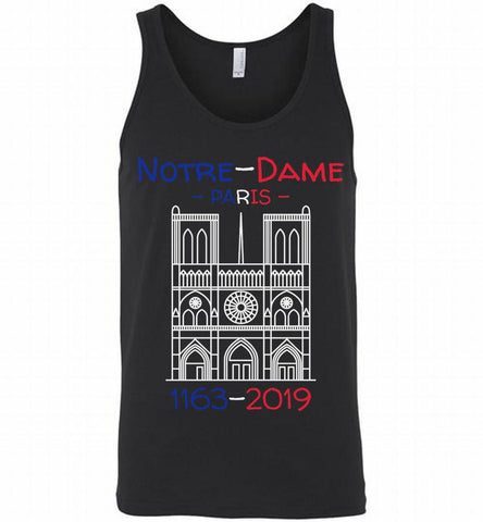 Notre Dame Paris 1163 - 2019 Cathedral France Tank - zezetee