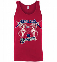 Metallica Milwaukee Brewers Logo Tank - zezetee
