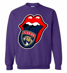 Florida Panthers  x The Rolling Stones Logo Crewneck Sweatshirt - zezetee