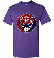 NHL TEAM MONTREAL CANADIENS X GRATEFUL DEAD LOGO BAND Shirt - zezetee