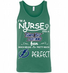 I'M A Nurse And A Tampa Bay Lightning Fans Gift Tank - zezetee