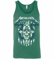 Metallica Snake Skull Winnipeg Jets Logo Tank - zezetee