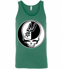 San Antonio Spurs Grateful Dead Logo Band Tank - zezetee