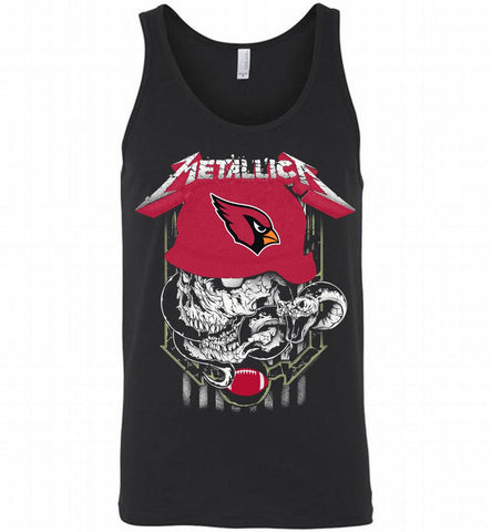 Metallica Skull Snake Arizona Cardinals Tank - zezetee
