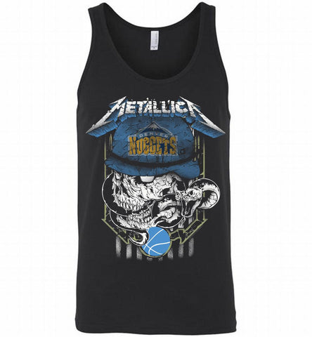 Metallica Skull Snake Denver Nuggets Tank - zezetee