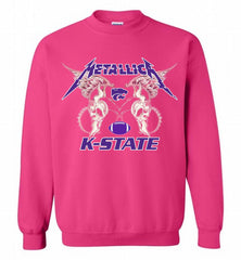 Metallica Kansas State Wildcats Logo Crewneck Sweatshirt - zezetee