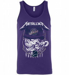 Metallica Skull Snake Utah Jazz Tank - zezetee