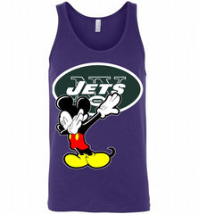 Disney Mickey Mouse Dabbing New York Jets Tank - zezetee