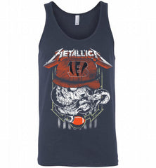 Metallica Skull Snake Cincinnati Bengals Tank - zezetee