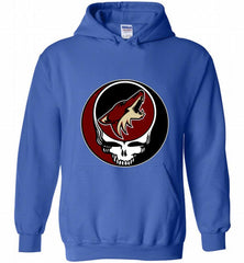 NHL TEAM ARIZONA COYOTES X GRATEFUL DEAD LOGO BAND Hoodie - zezetee