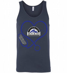 Nurse Heartbeat Colorado Rockies Tank - zezetee