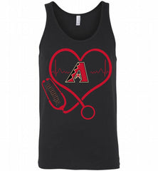 Nurse Heartbeat Arizona Diamondbacks Tank - zezetee