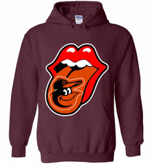 Baltimore Orioles  x The Rolling Stones Logo Hoodie - zezetee
