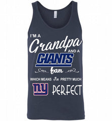 I'M A Grandpa And A New York Giants Pretty Much Perfect Tank - zezetee