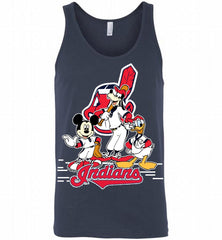 Mickey Goofy Donald Cleveland Indians Teams Tank - zezetee