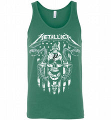 Metallica Snake Skull San Antonio Spurs Logo Tank - zezetee
